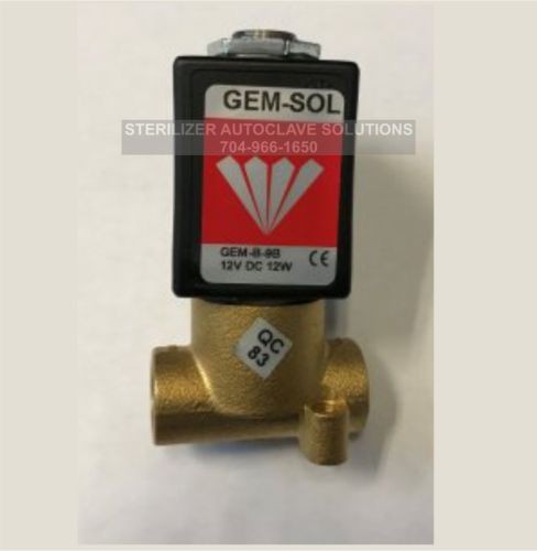 Tuttnauer 2540E Valve Complete 6MM w Coil WATER FILL OEM 01810103
