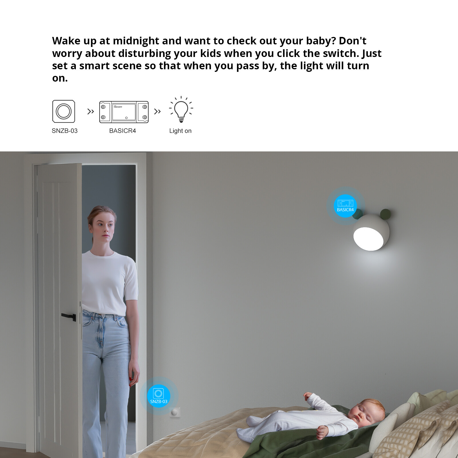 SONOFF BASICR4 DIY Switch WiFi Smart Light Switch ESP32 Chip eWeLink APP Control