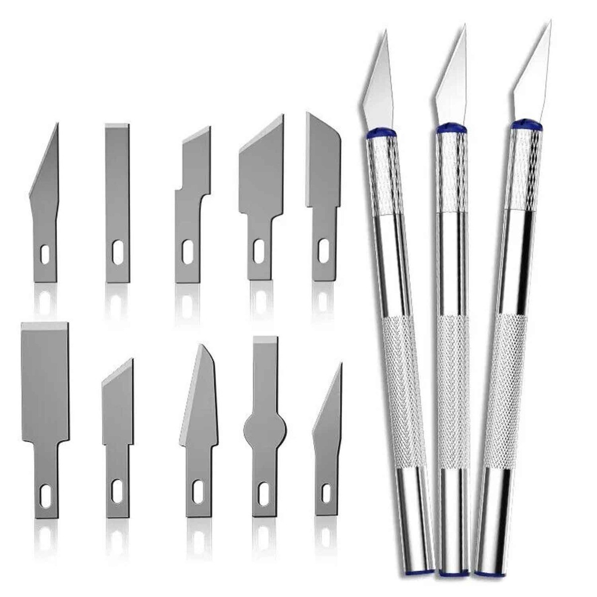 13Pcs Metal Carving Knife Set Home Kitchen Durable Multipurpose