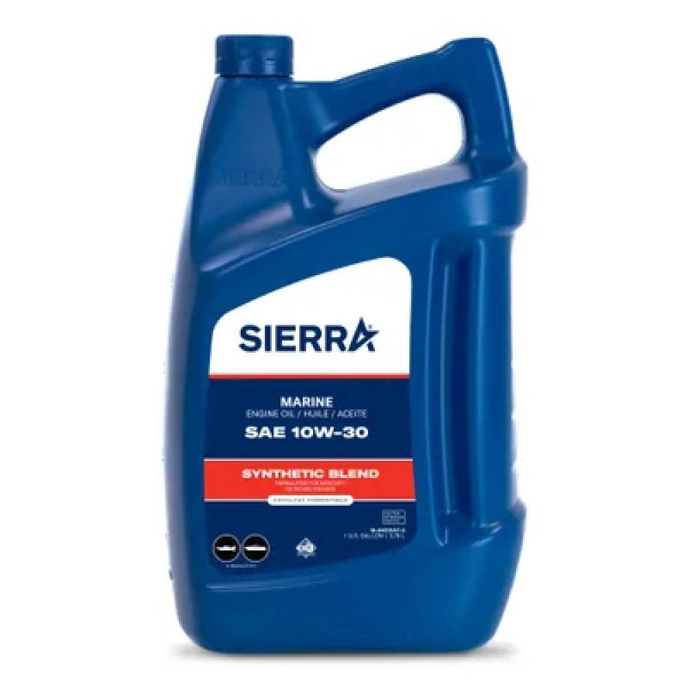 Sierra 18-9421CAT-3 10W-30 FC-W Synthetic Blend 4-Stroke Marine Engine Oil, Gal