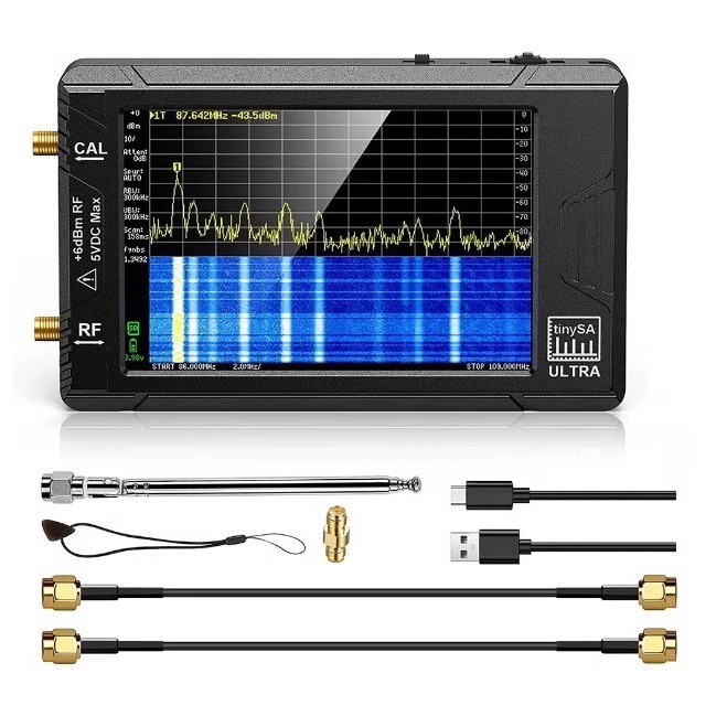 4" LCD ULTRA Plus ZS406 100K-5.4GHz Handheld Tiny Spectrum Analyzer New
