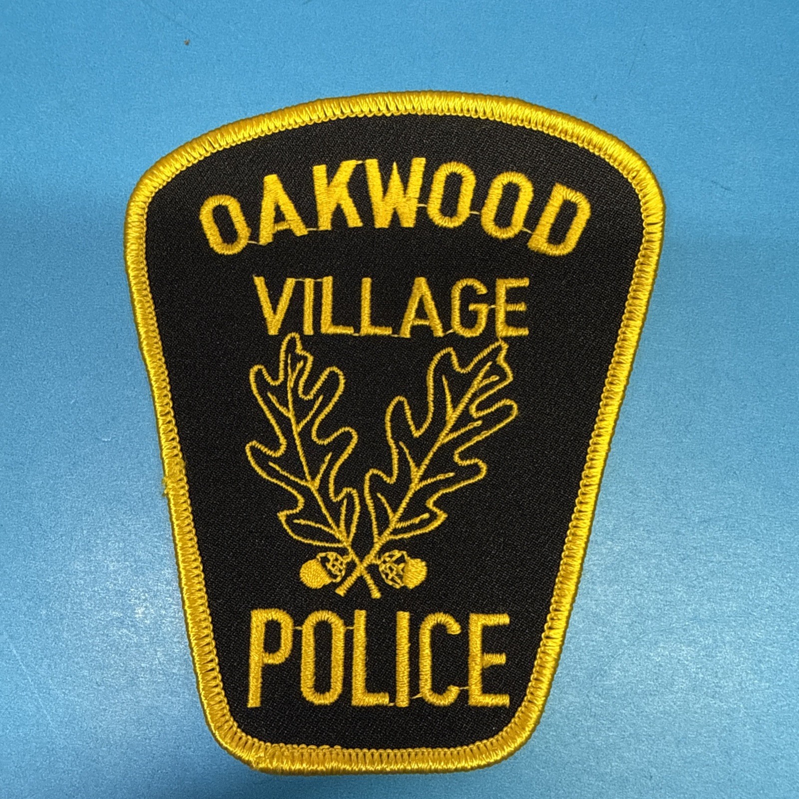 OAKWOOD VILLAGE Police Patch OAK TREE LEAF ACORN