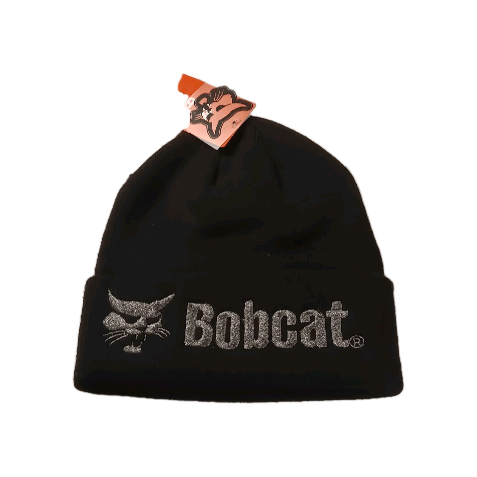 Bobcat Beanie Adult Black Embroidered OSFM