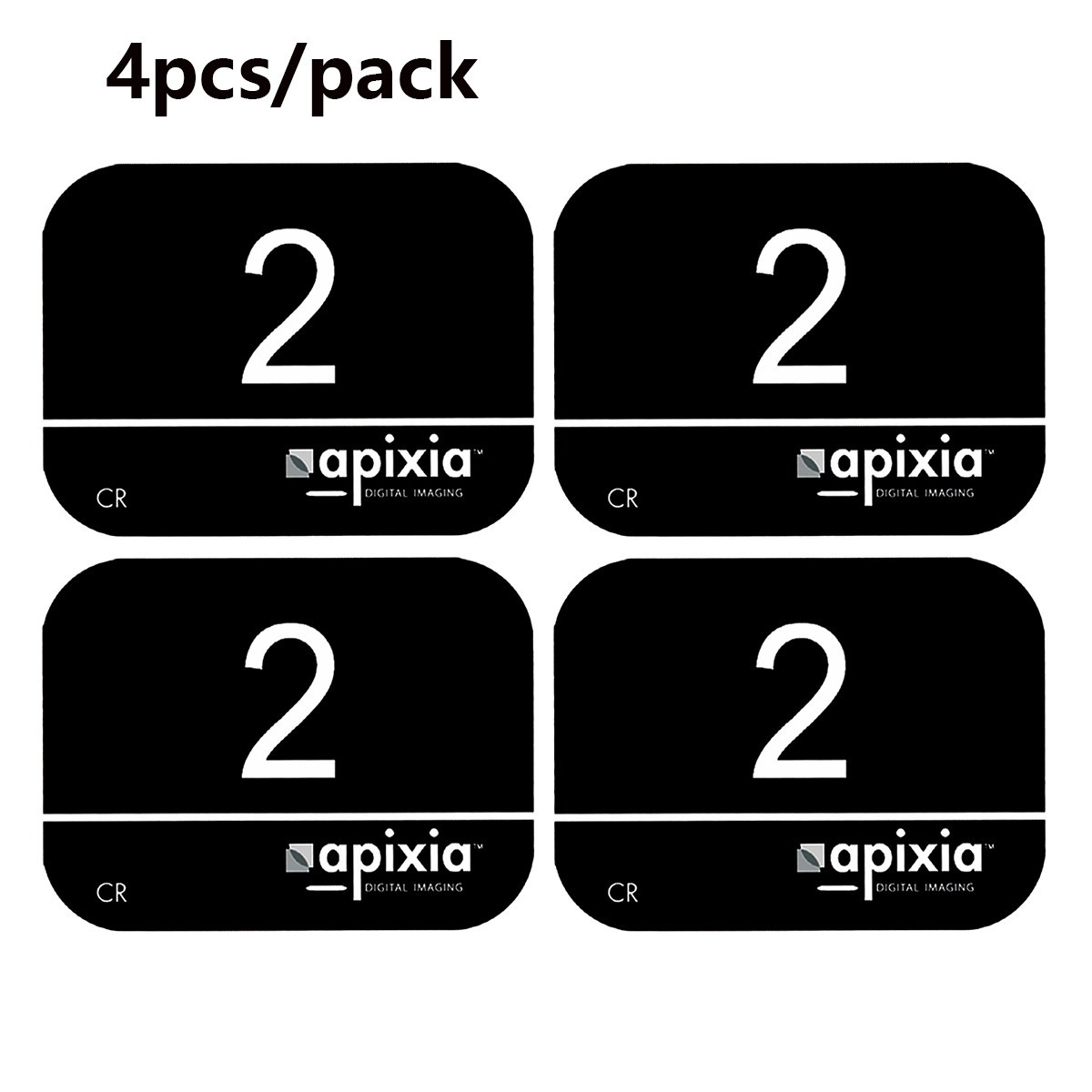 apixia® Dental Reusable Phosphor Plates Size 2 for Digital Imaging 4pcs