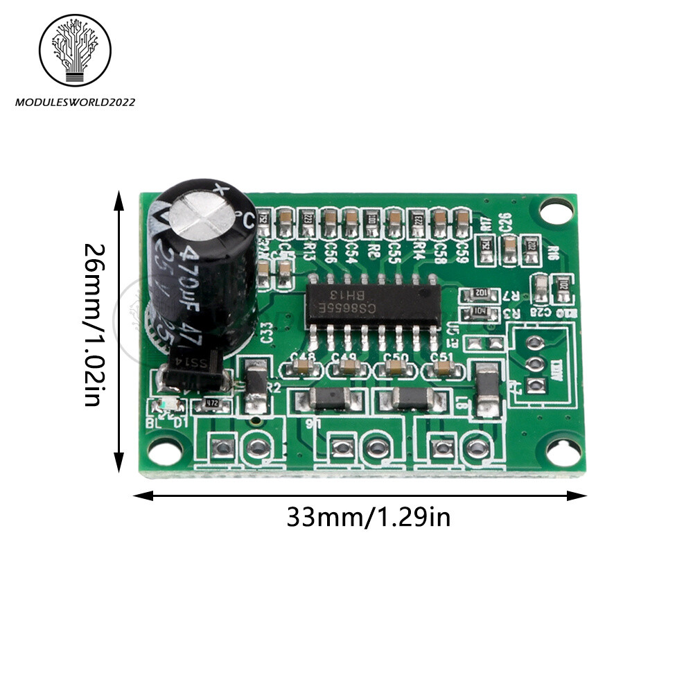 MP3 Decoder Board DC7V-16V Power Amplifier Board 2*15W DIY Audio Decoder Module