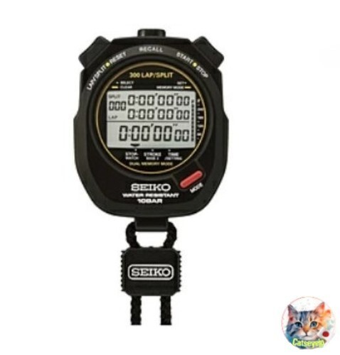Seiko Stopwatch STOP WATCH Swimming Master SVAS009 black New