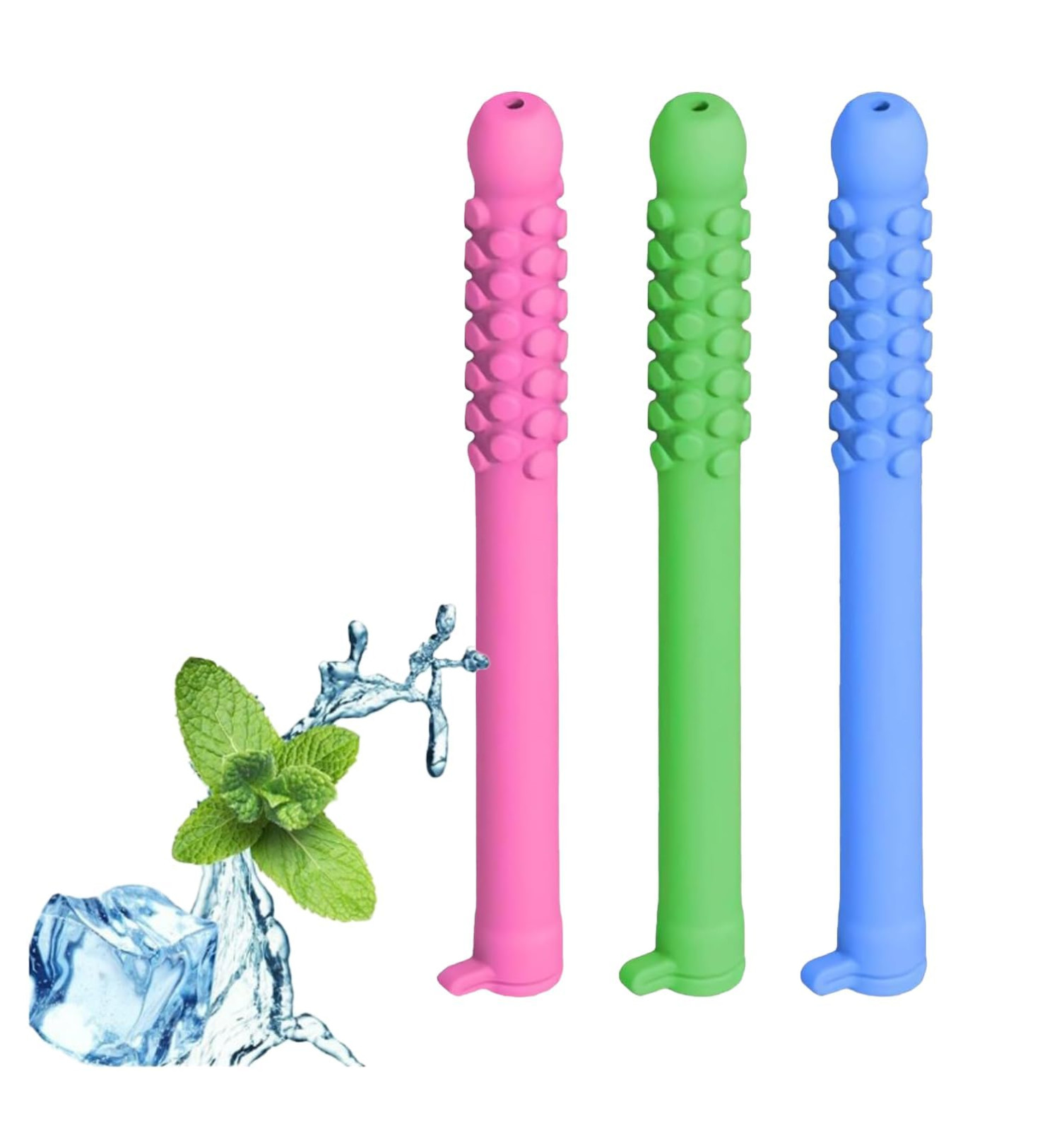 3PCS Chewable Breather with Pure Lock Flavor, Portable Multicolor