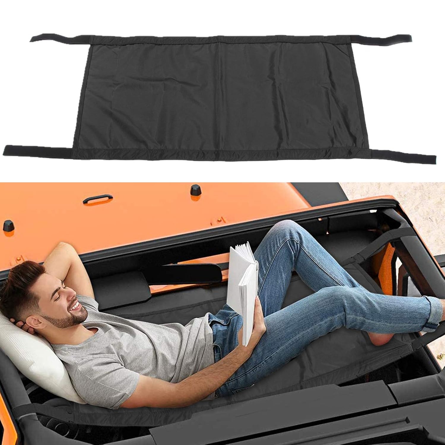 Jeep Wrangler Sunshade Hammock Roof Top Shade YJ TJ JK JL 1987-2022