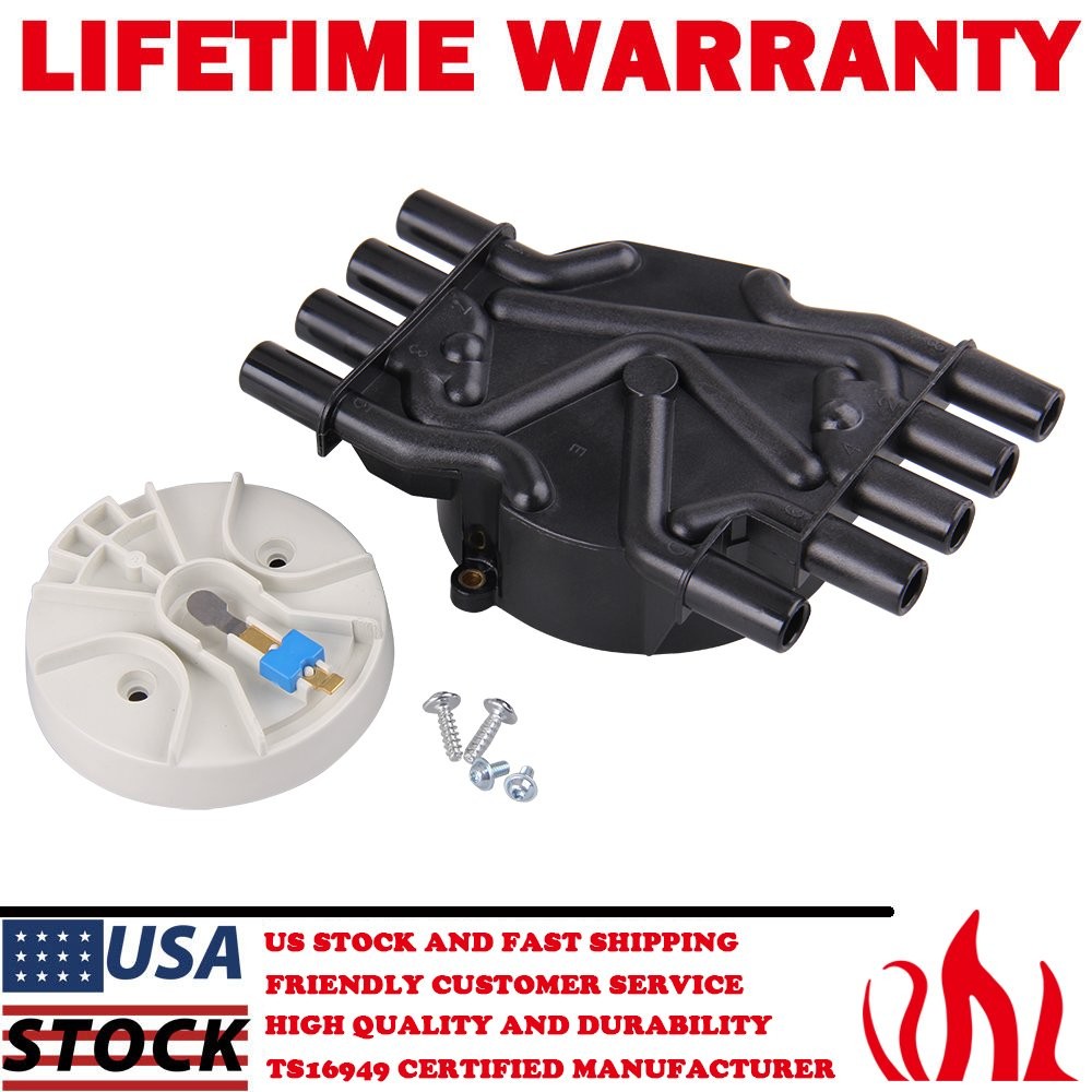 Distributor Cap Rotor For Chevrolet GMC C1500 96-99 V8 5.0L 5.7L Suburban 350cid