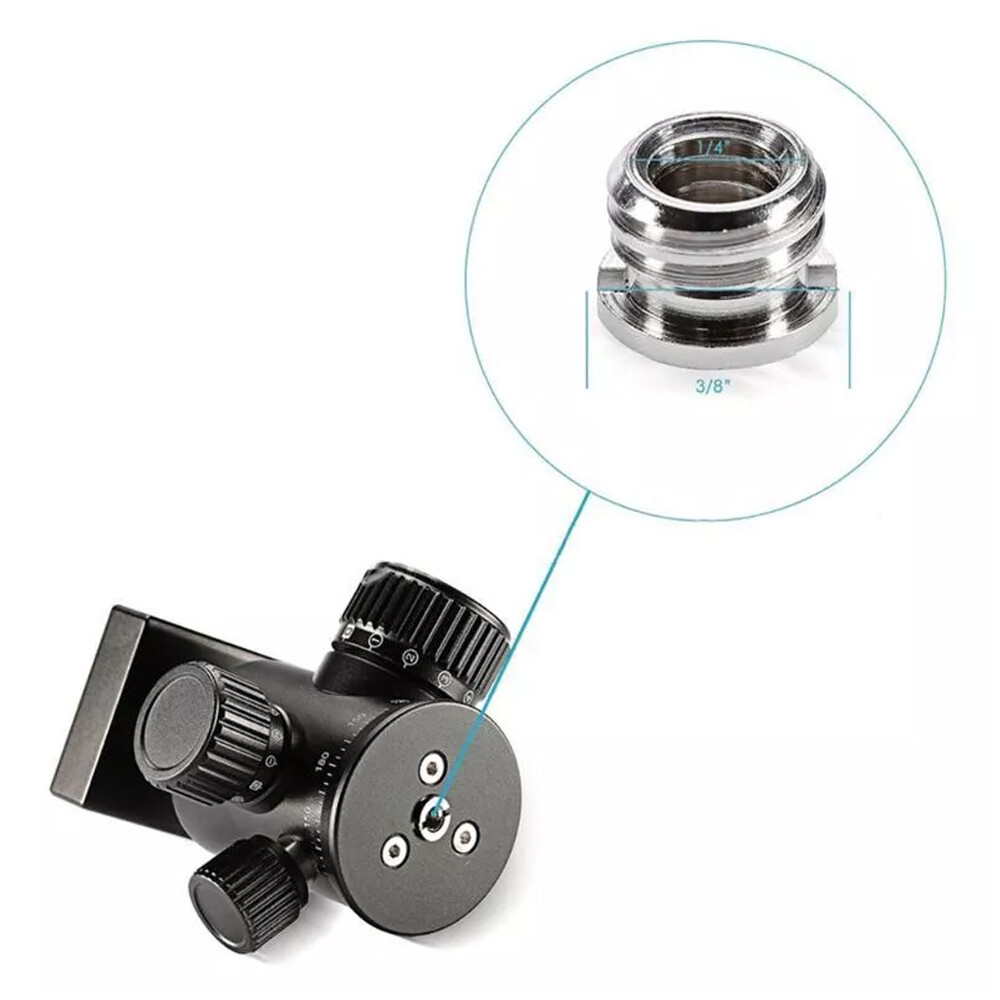 Camera Screw Mount Set 26Pcs 1/4" and 3/8" Converter Threaded Screws Adapter