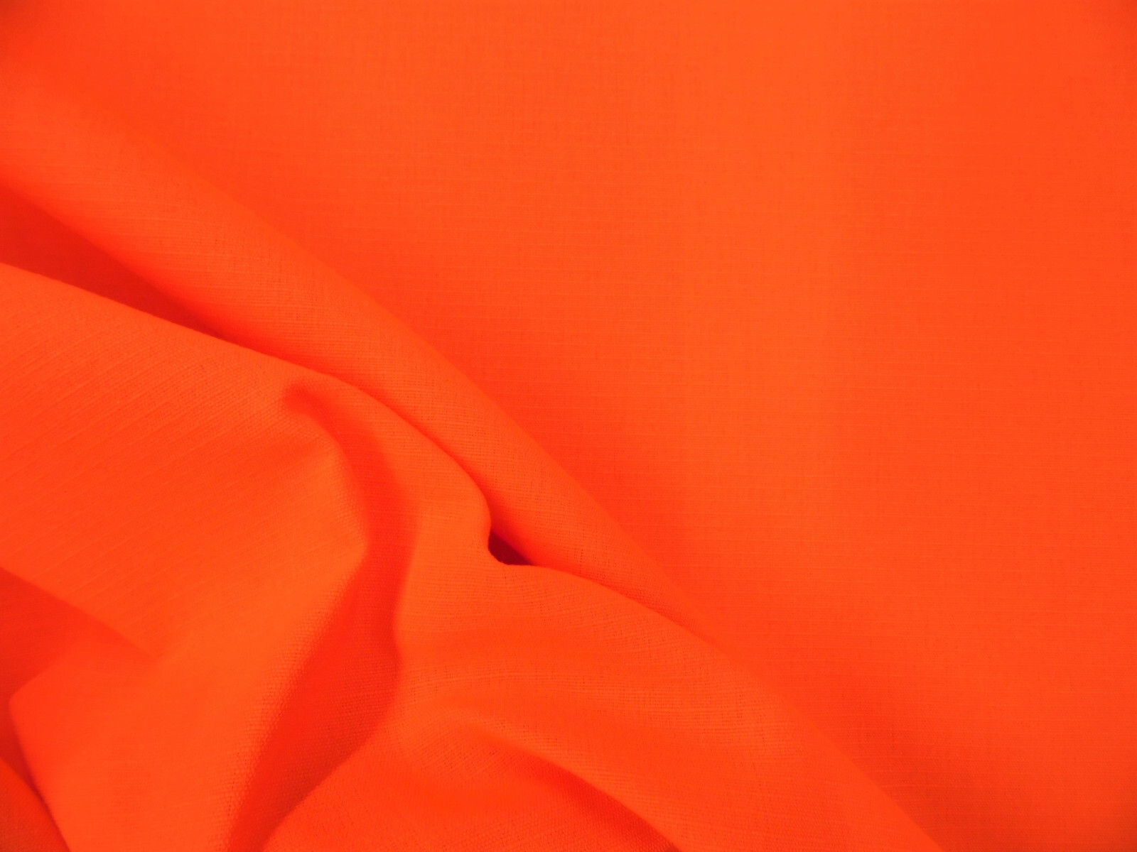 Fabric Polyester Ripstop Twill Safety Hunter Orange 65 inches wide M400