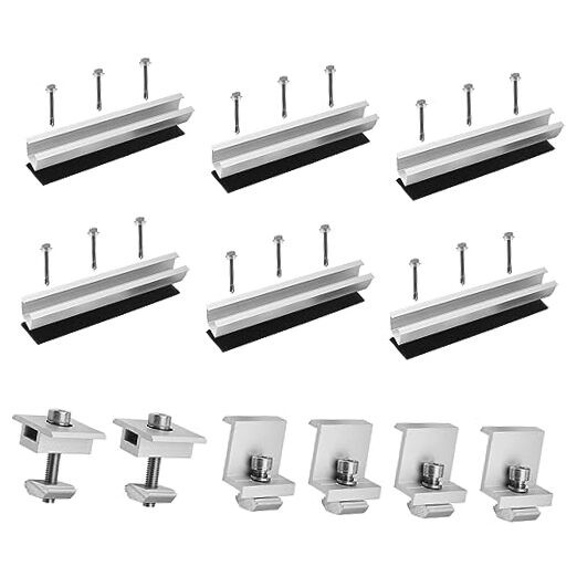 Lightweight Aluminum 20CM Solar Panel Mount Brackets - Trapezoidal 20cm