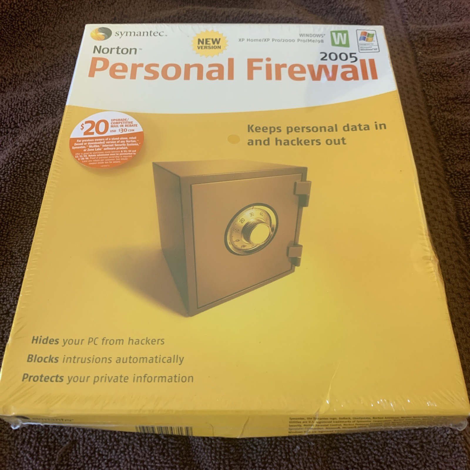 Norton Personal Firewall 2005 Windows New Sealed