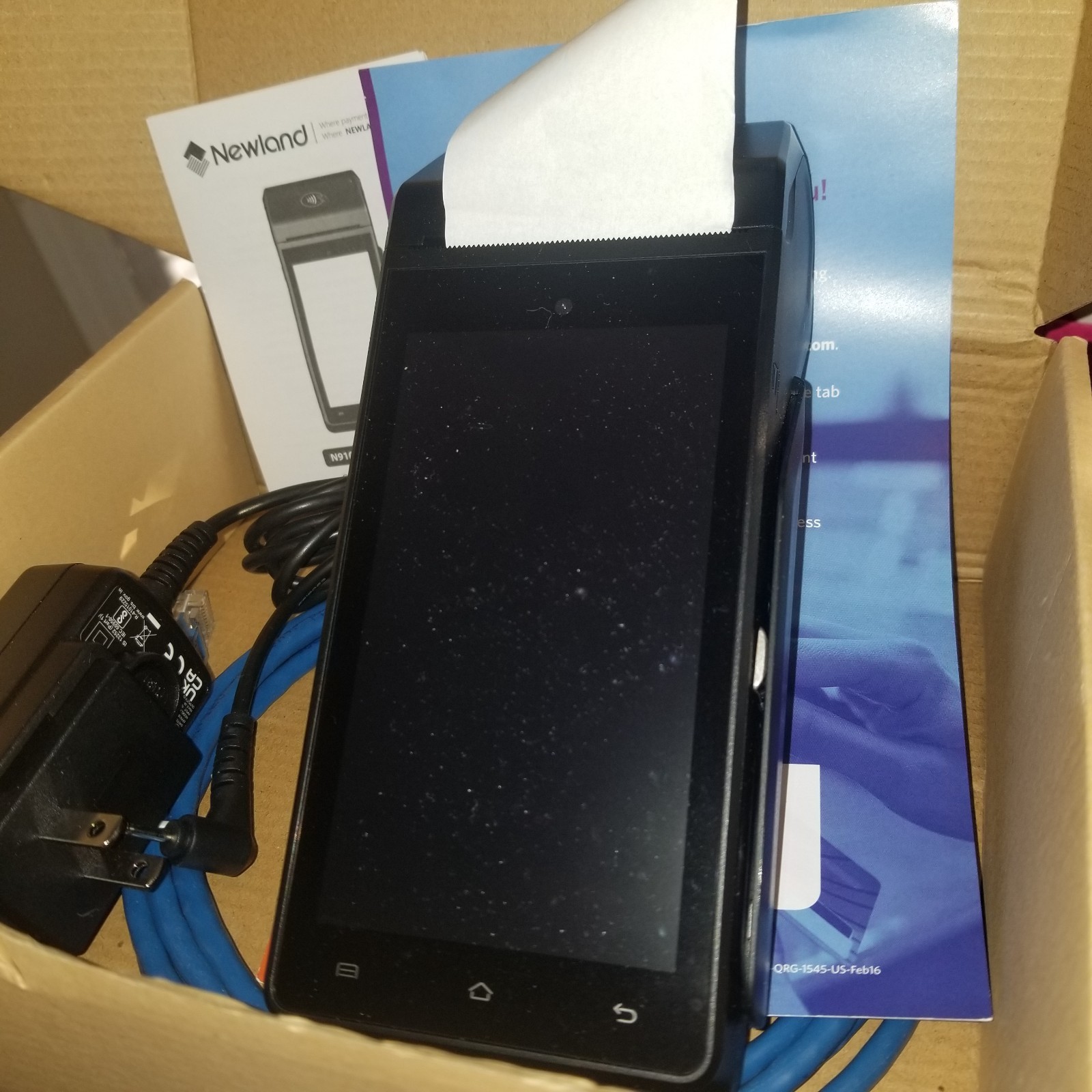 Newland N910 POS Terminal Card Reader with Integrated Printer, Rechargeable