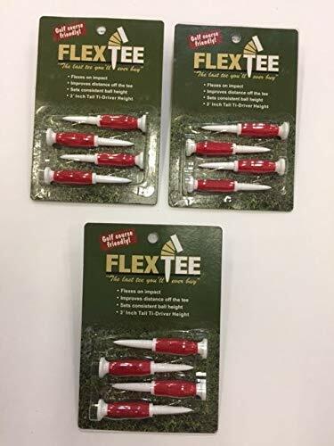Flex Tees  Driver Golf Tees, 3-Pack Special, 12-tees, NEW