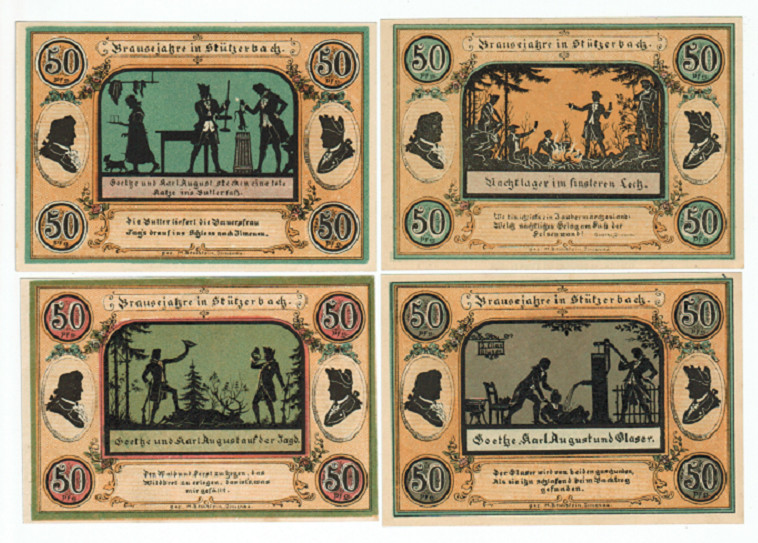 SET OF 7 GERMANY NOTGELD 50.75 PFENNIG STUTZERBACH 1921 UNC