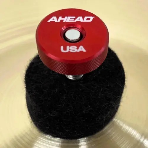 Ahead - AHSN-RED - Speed Nuts Knurled Metal Cymbal Washer 4 Pack -Red