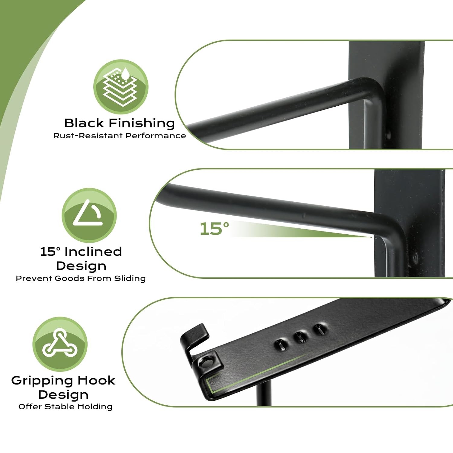 40 Pack Gridwall Hooks Black Grid Wall Panels Display Hooks 4 Inch Grid Wall
