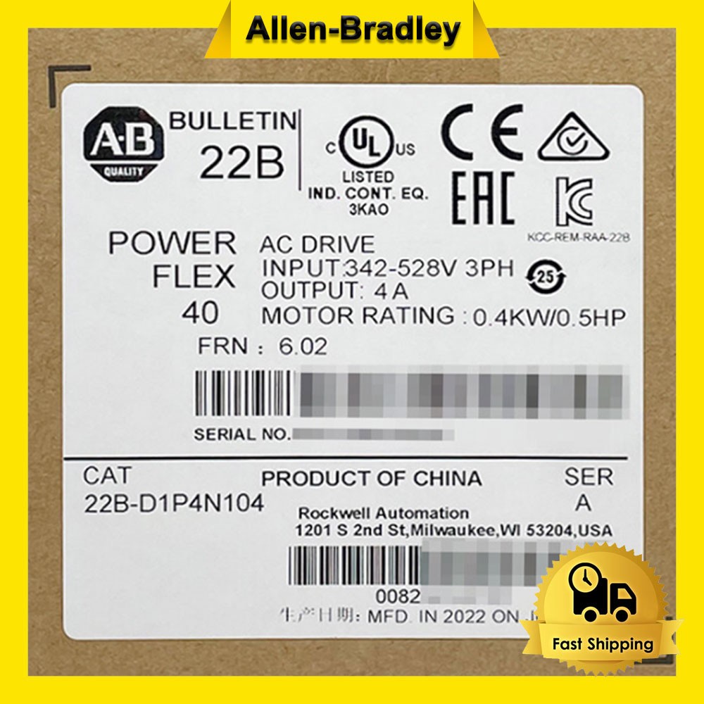 1PC New Sealed AB 22B-D1P4N104 SER A PowerFlex 40 AC Drive AB 22BD1P4N104 PLC