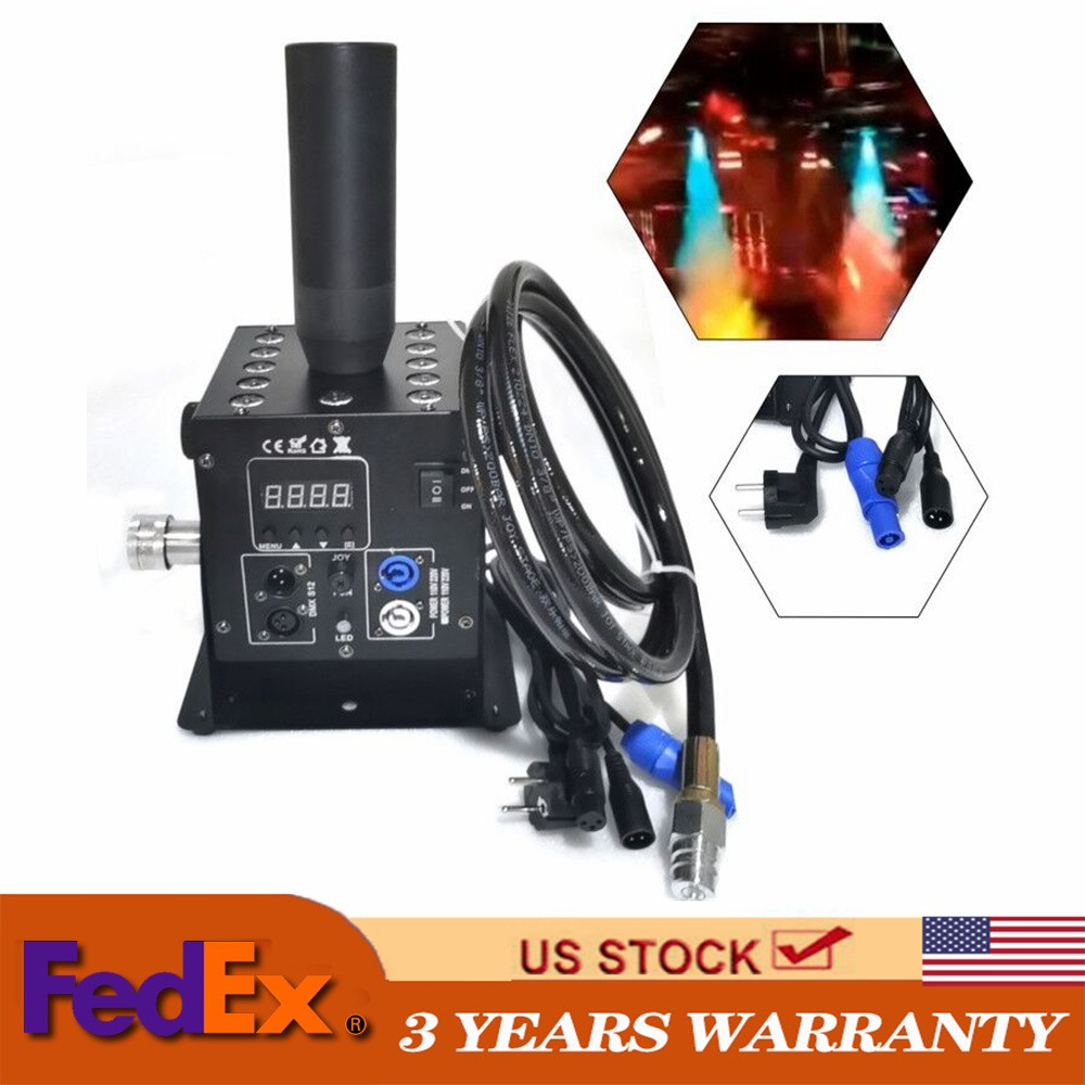 250W LED CO2 Cannon Machine Party DMX Control CO2 Jet RGB Co2 Cryo With 6m Hose