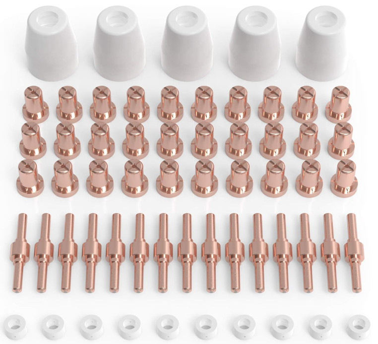 Kit 60 Consumibles PT31 para Cortadora Plasma Boquillas Electrodos y Anillos