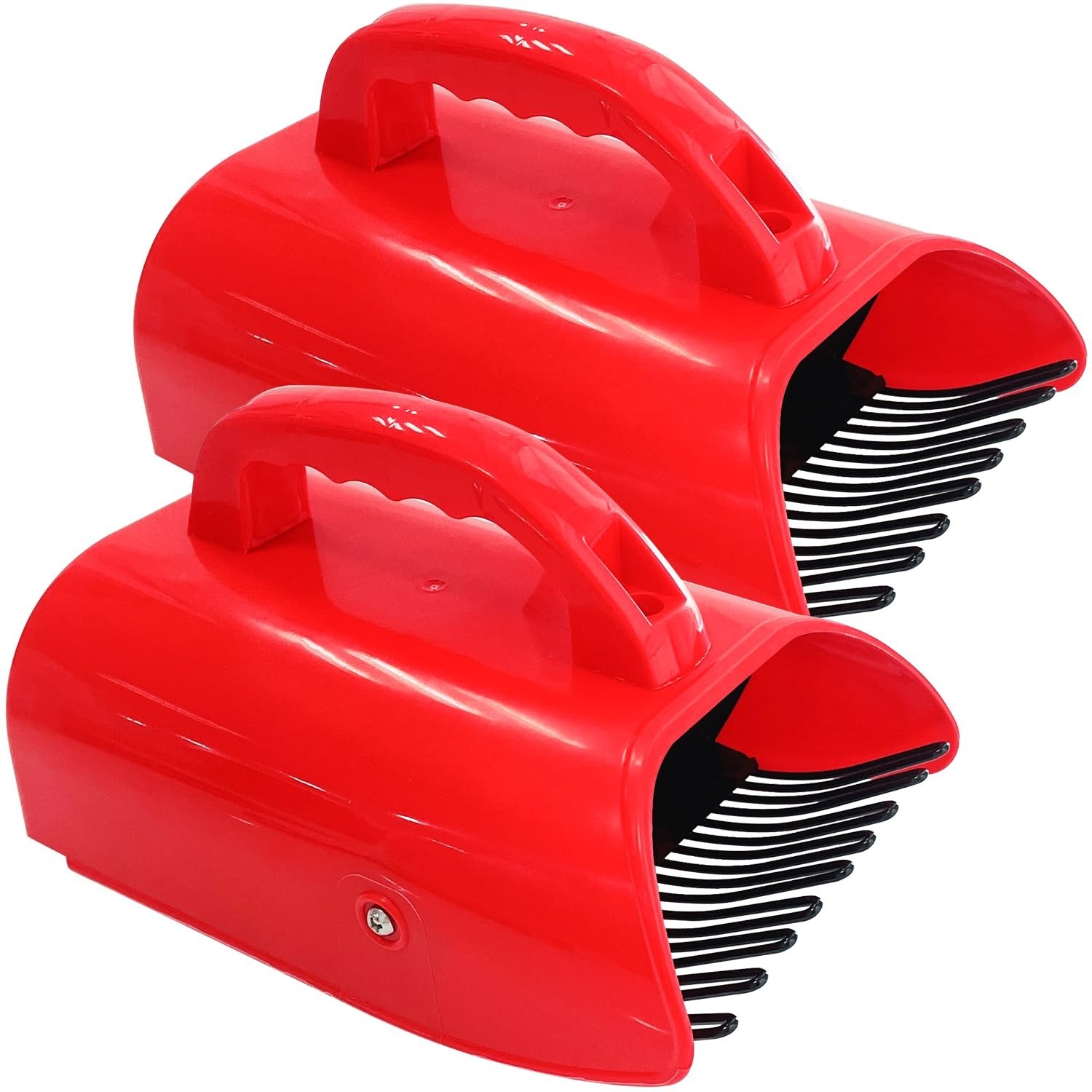 2 Pack Blueberry Picker with Metallic Comb and Ergonomic Metal Handle, Plasti...