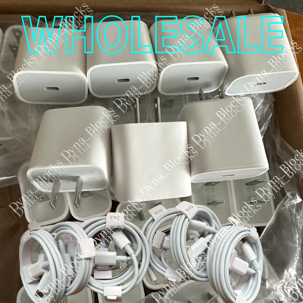100X Lot 20W PD Fast Charger For iPhone 14/13/12/Pro/11 USB Type C Adapter Cable