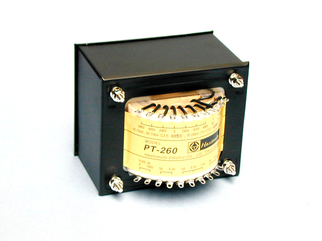Hashimoto PT-260R 230V Power Transformer for VT52,6B4G,6A3,KT66