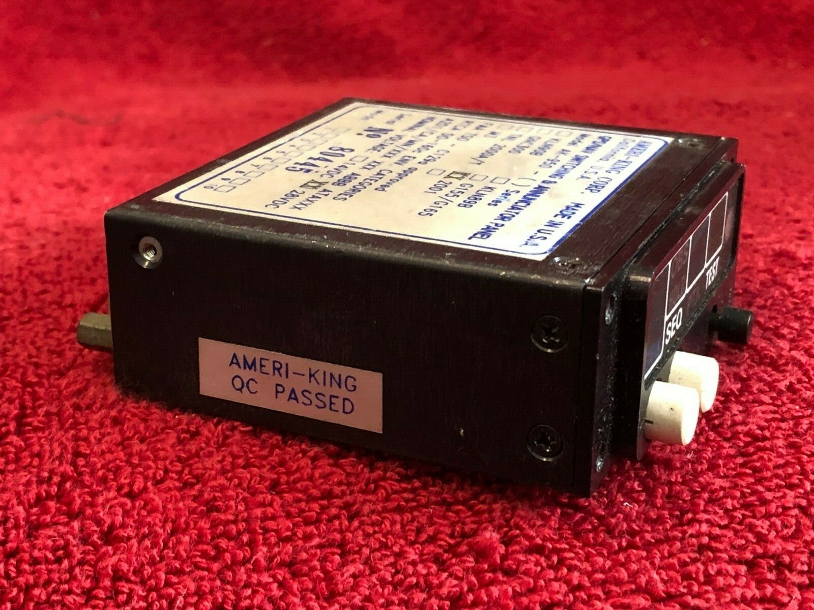 AMERI-KING AK 950-2001 GPS/NAV SWITCHING AND ANNUNCIATOR PANEL