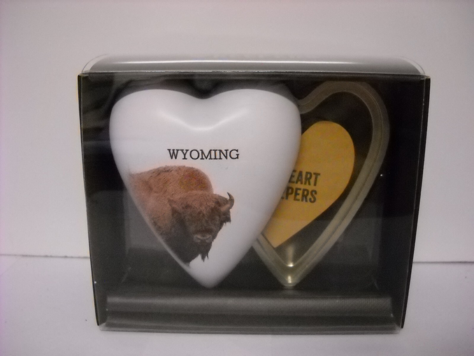 Demdaco Brown Buffalo Head Art Heart Keeper Metal Heart Trinket Box Gift Box New