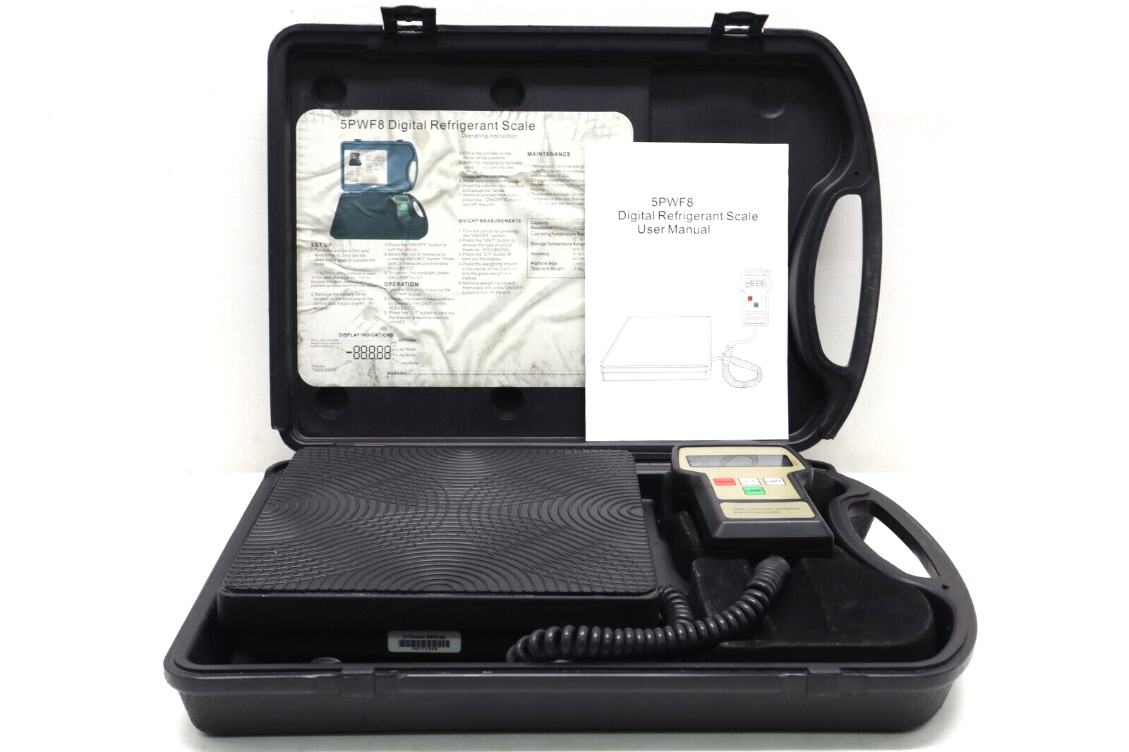 AllTrak Digital Refrigerant Scale Model 5PWF8, Electronic, 110Lb