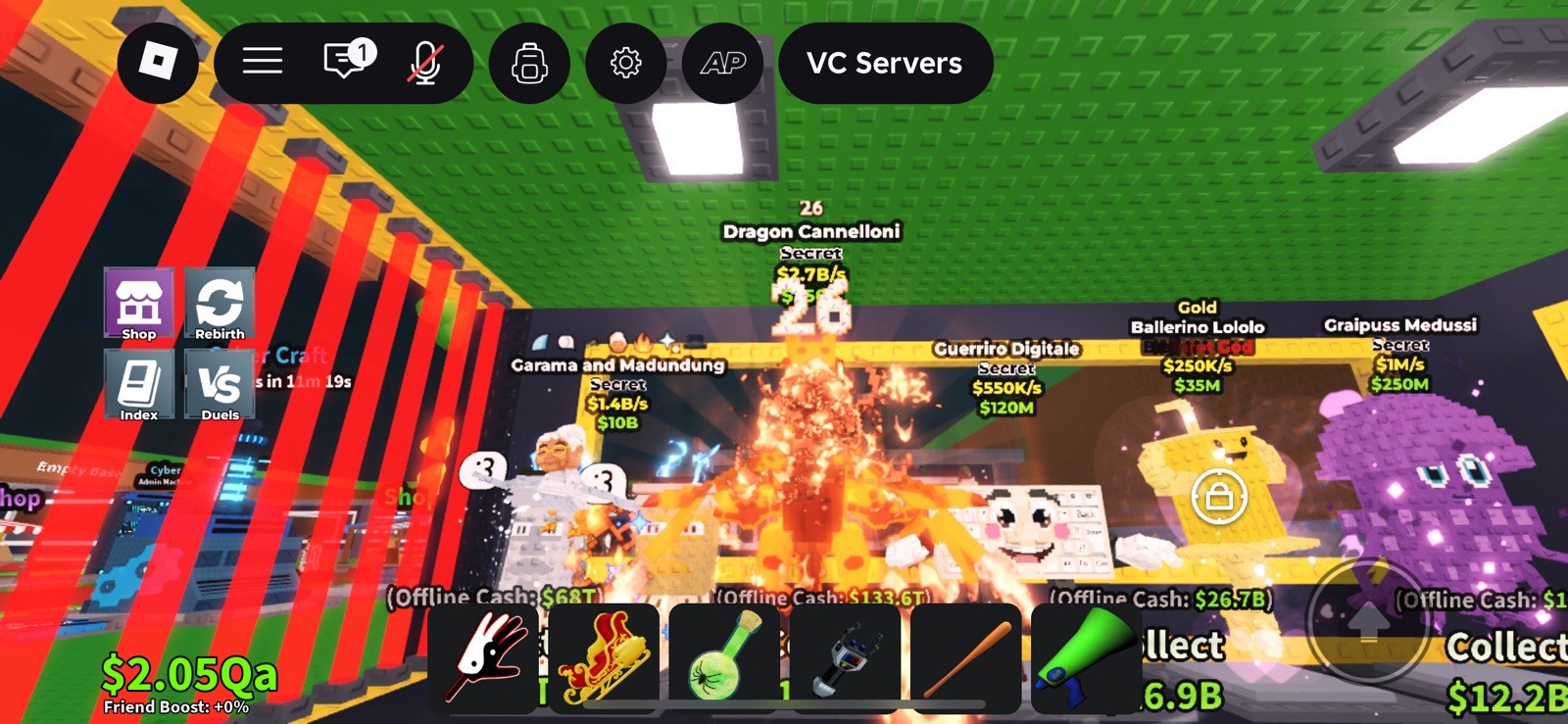 Roblox Dragon Cannelloni, Garama, Madundung Secret Game Asset with Offline Cash