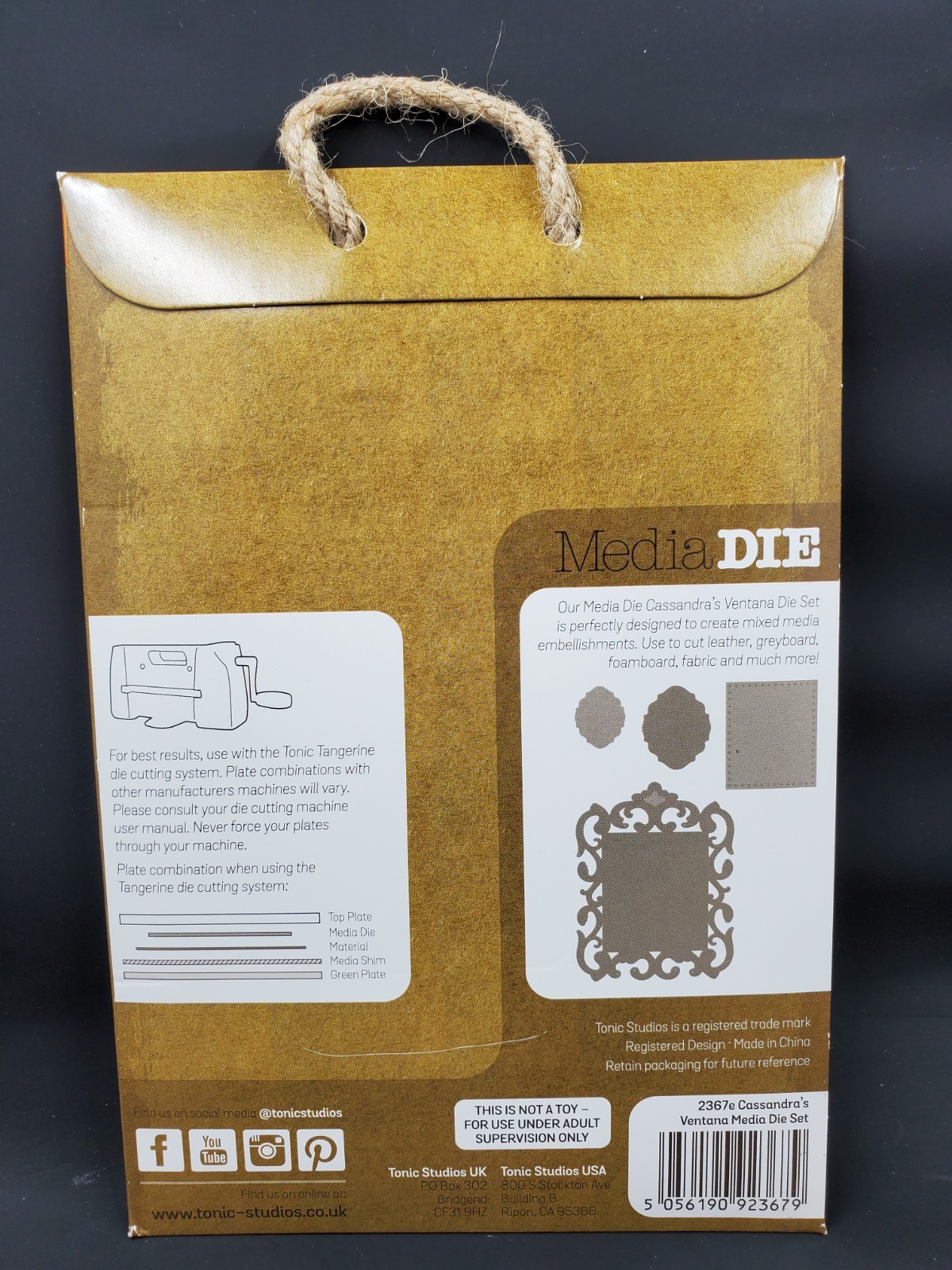 SP1 Tonic Studios Cassandra's Ventana Media Die Set 4pc