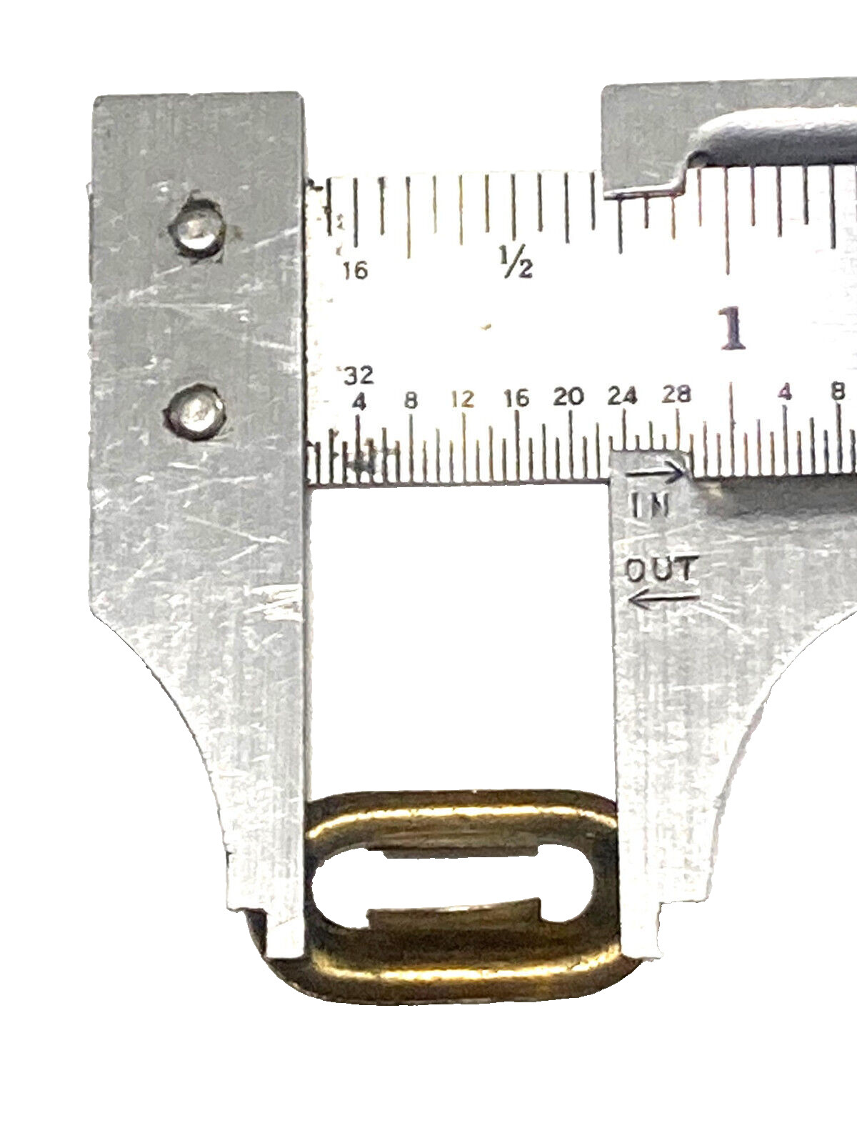 Stamped Brass Oval Keyhole Insert key hole antique