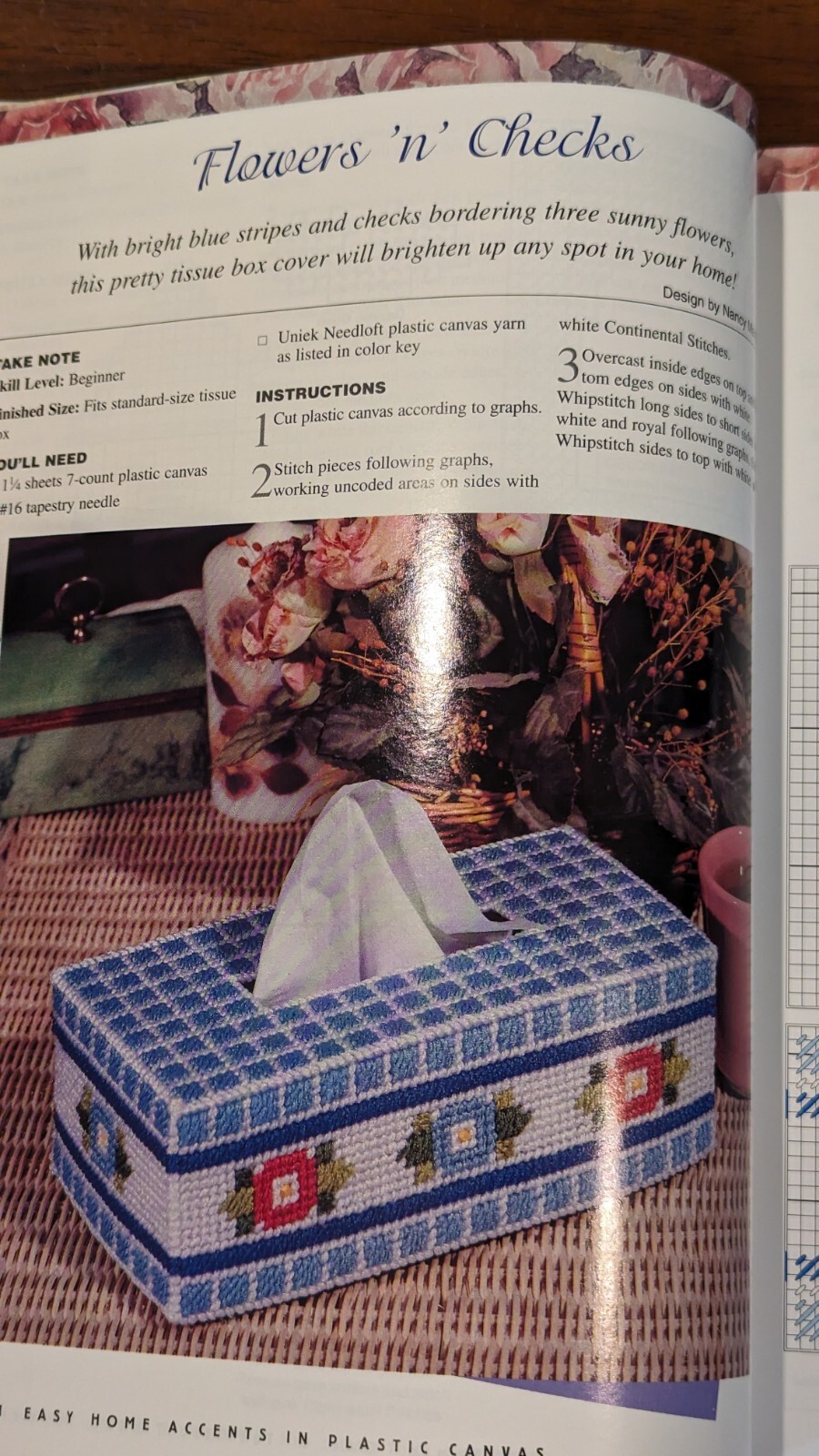 101 Easy Home Accents PLASTIC CANVAS PATTERN BOOK Very Good Used