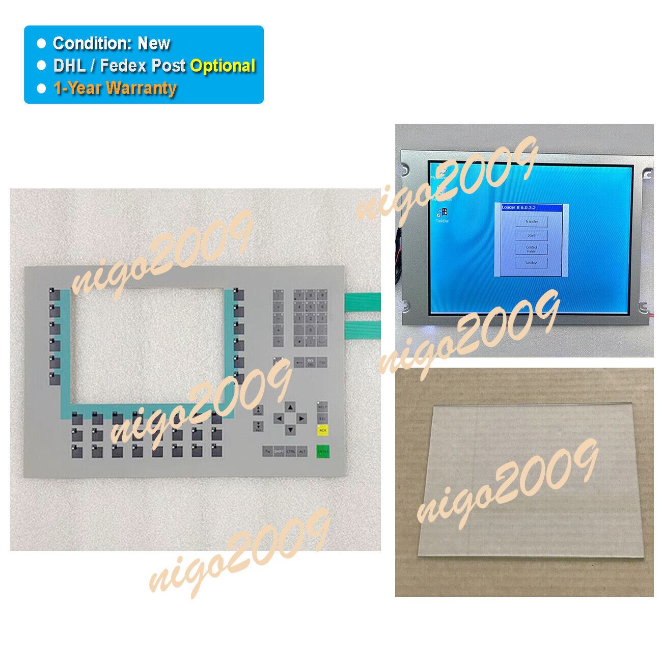 Fit for SIEMENS MP270B KEY-10 TFT 6AV6542-0AG10-0AX0 Membrane Glass LCD Display