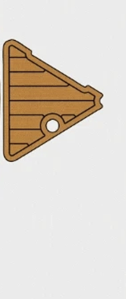 2008 Cobalt 242 front triangle piece EVA Pads Foam Faux Flooring