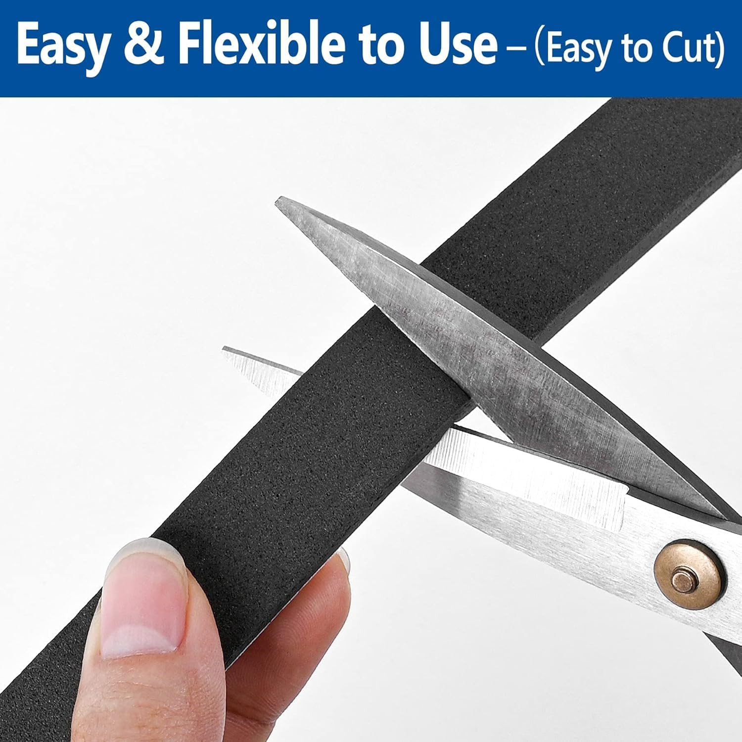 Self Adhesive Foam Weatherstrip 1/2In x 1/4In x 42Ft Insulation Seal Strips
