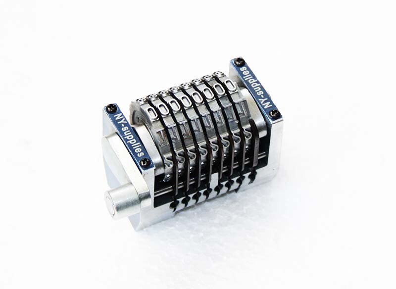 8 Digit 3/16" Gothic Rotary Straight Numbering Machine- Hamada Ryobi Multilith