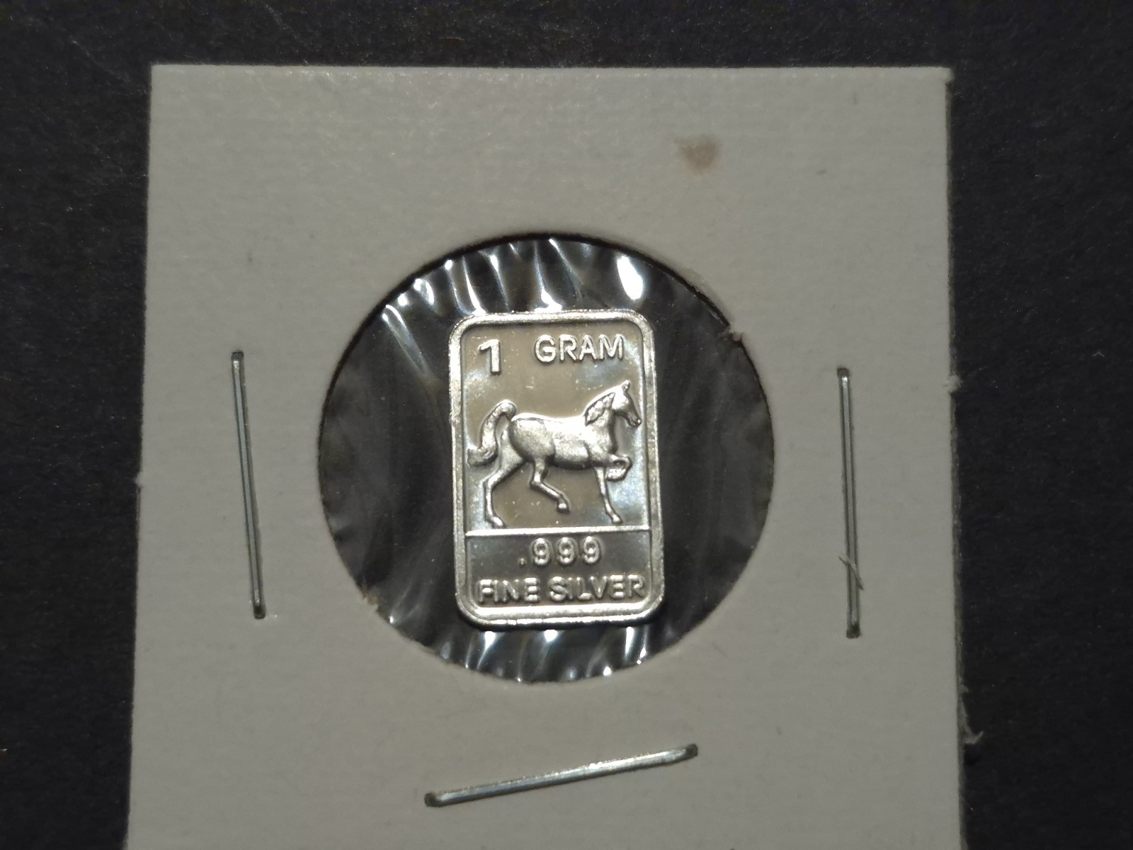 1 Gram 999 Fine Silver Bars Horse Design Fractional Silver Year Of The Horse