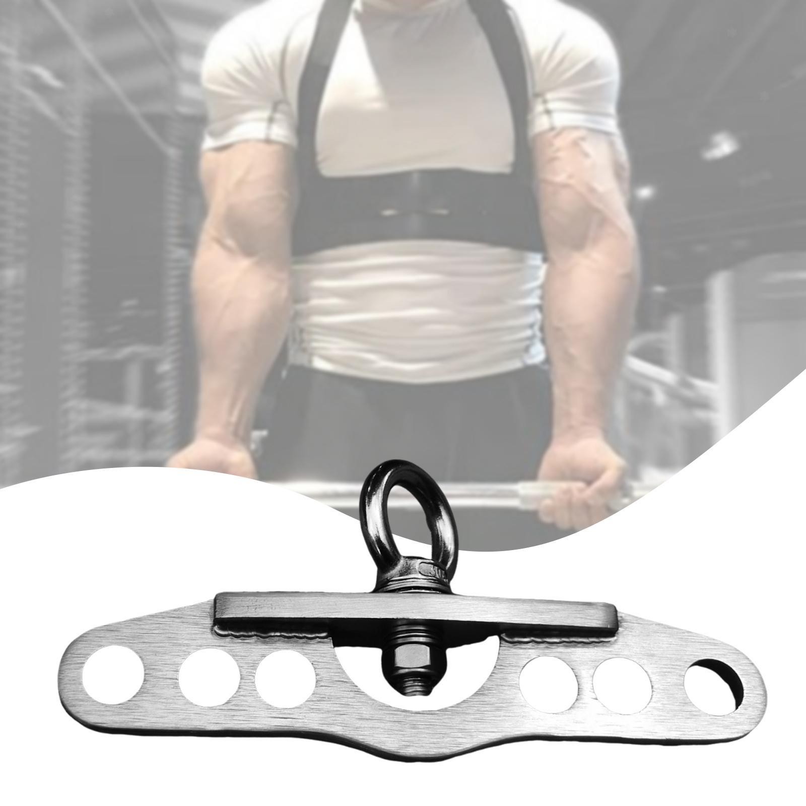 Double to Single Pulley Adapter Plate Cable Machine Attachment Fitness Pulley