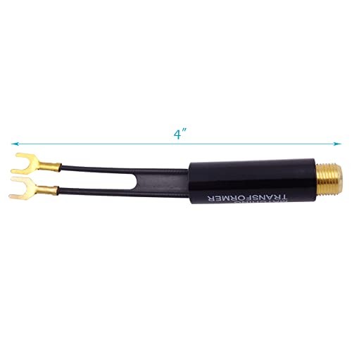 Fancasee 2 Pack Gold 75 to 300 Ohm Matching Transformer