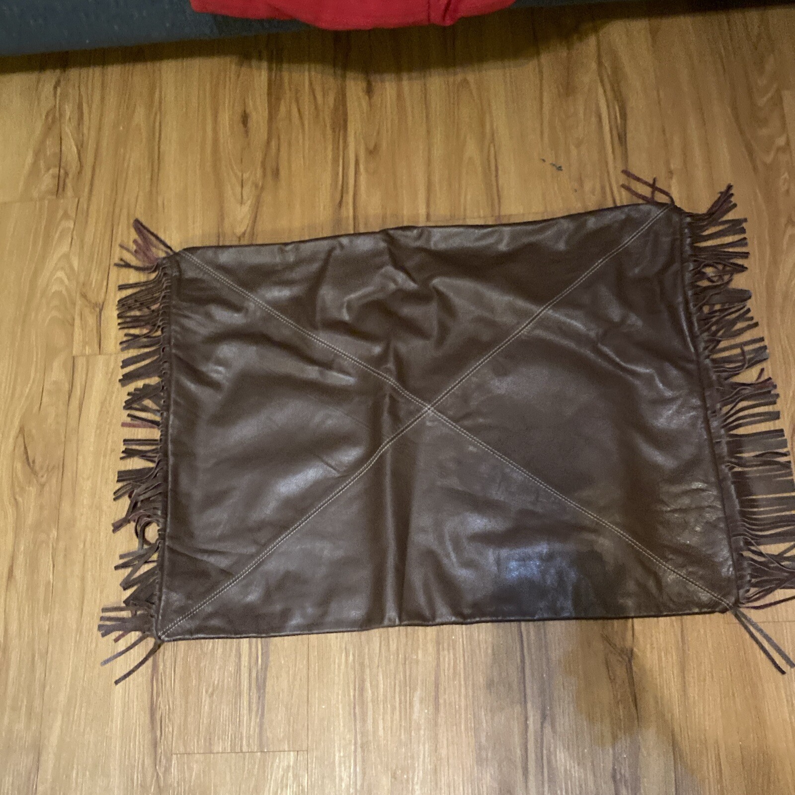Stetson Leather Rectangle Pillow Case 25 X 19 Read Description