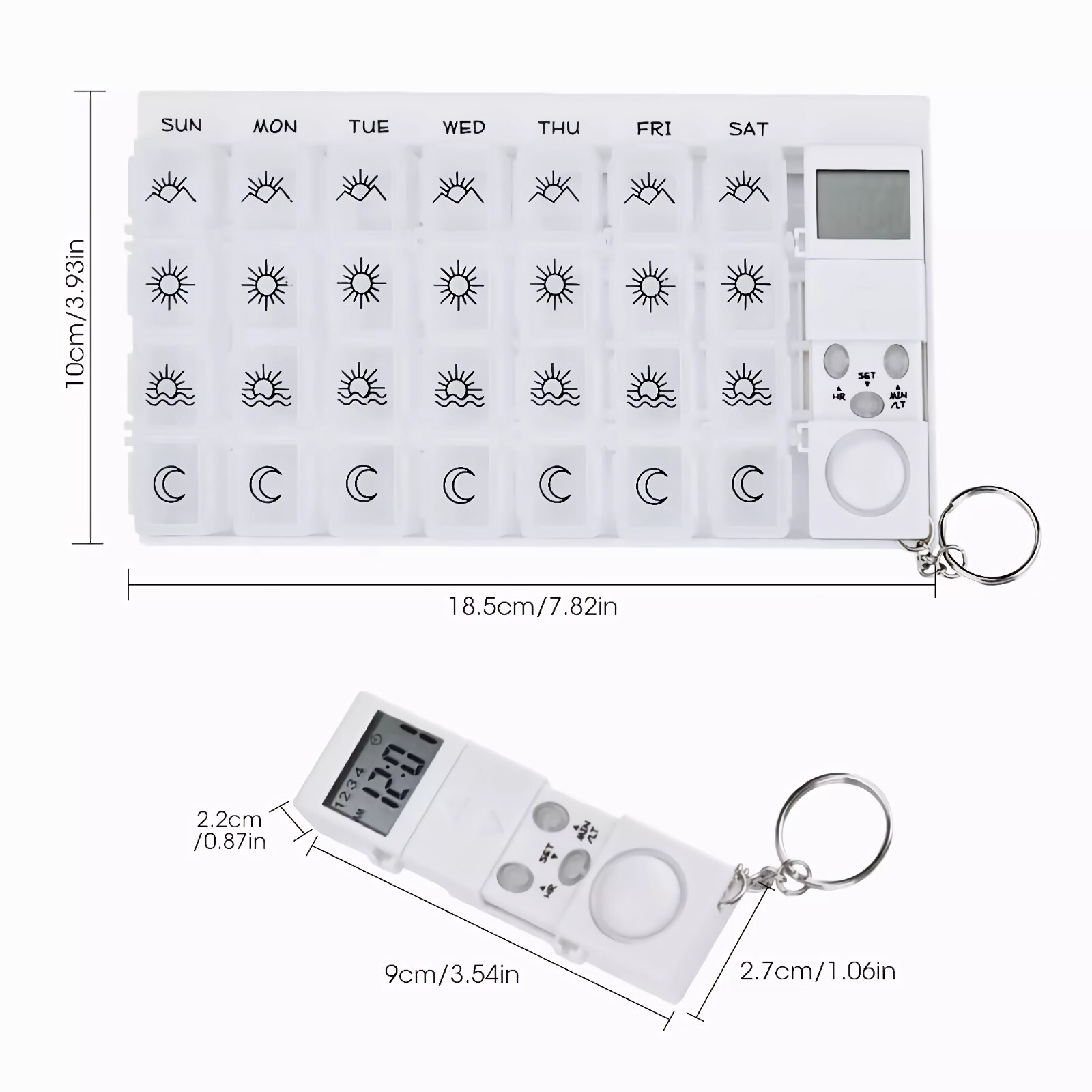 Smart Automatic Pill Dispenser – 7-Day Medication Organizer with Voice Reminder