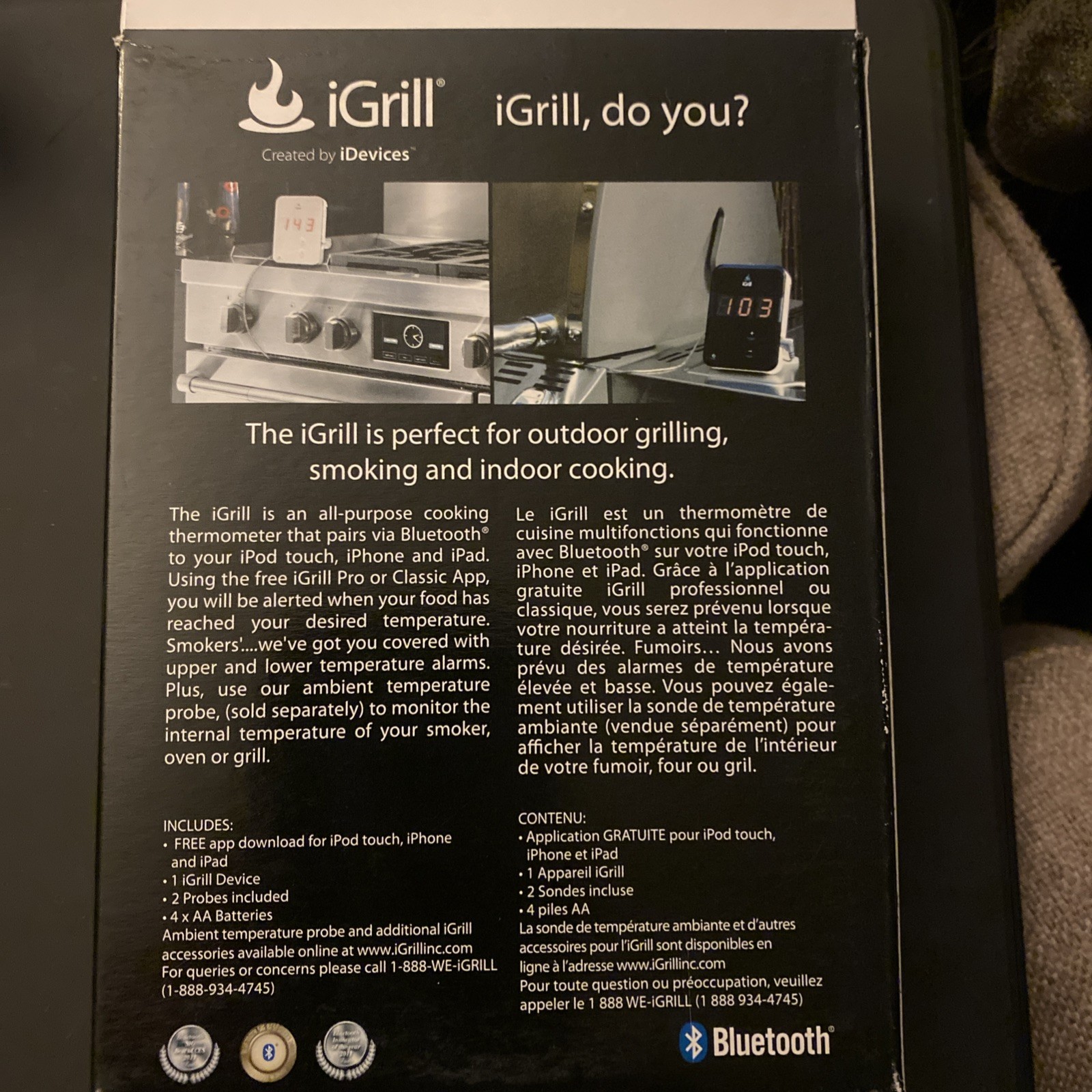 iGrill Bundle Wireless Thermometer + 4 new probes for Apple
