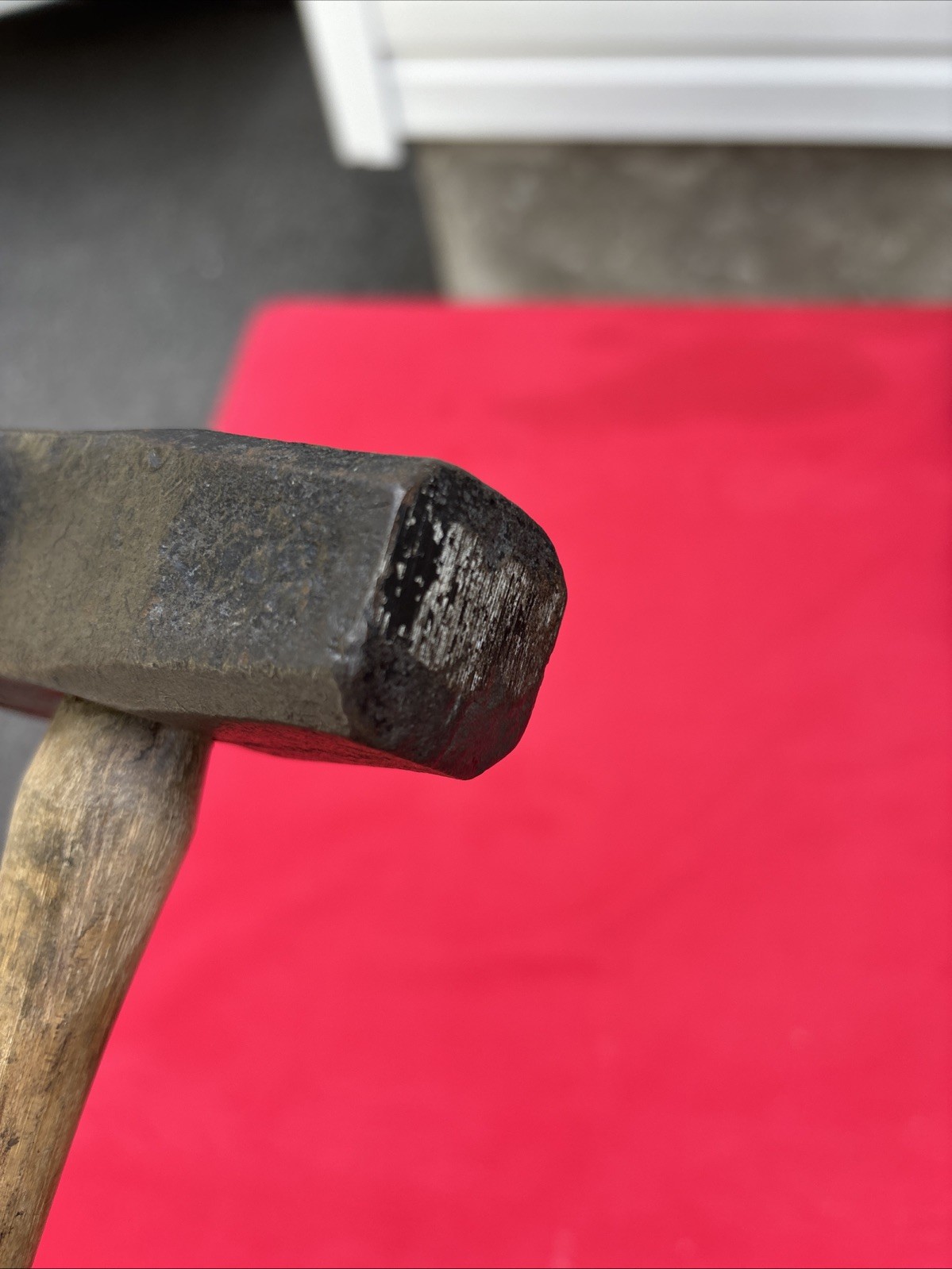 HELLER - 5/8" - BLACKSMITH TOP SWAGE HAMMER - ALL ORIGINAL WITH HANDLE -