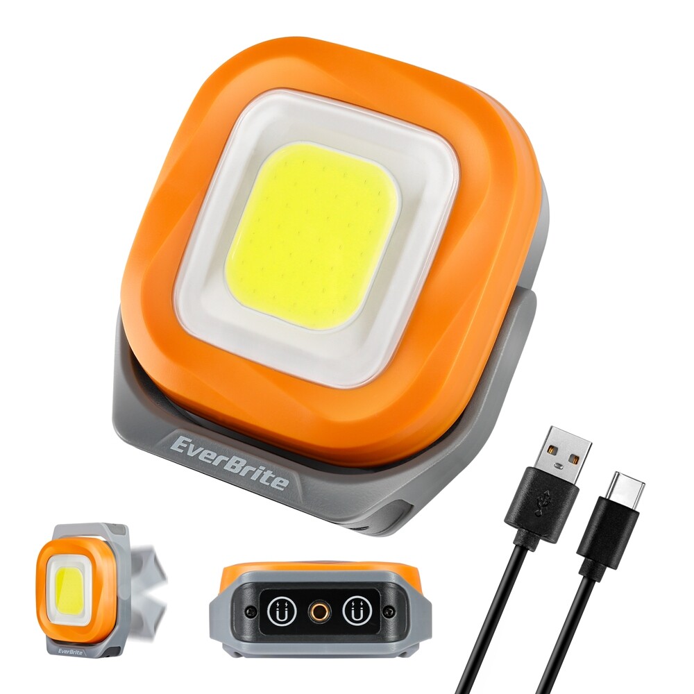 1000Lumen USB Rechargeable LED Work Light Magnetic Super Bright Worklight 2-PACK