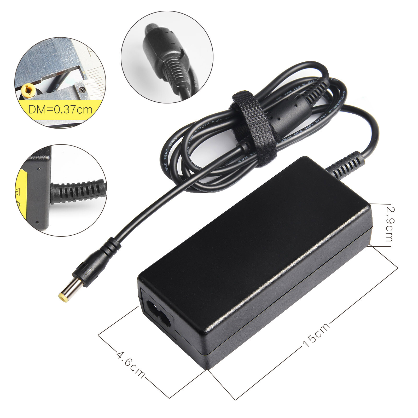 12V 5A Power Supply Adapter +8 Split Power Cable For CCTV Security Camera DVR B