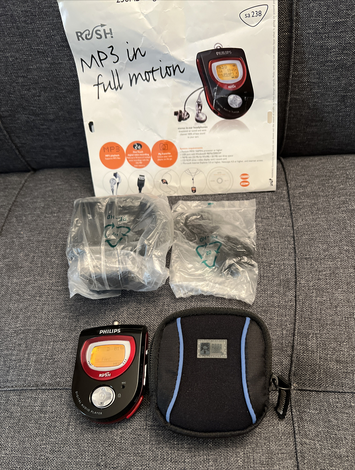 Philips rush sa238/17 Very Rare MP3 only and voice recording.