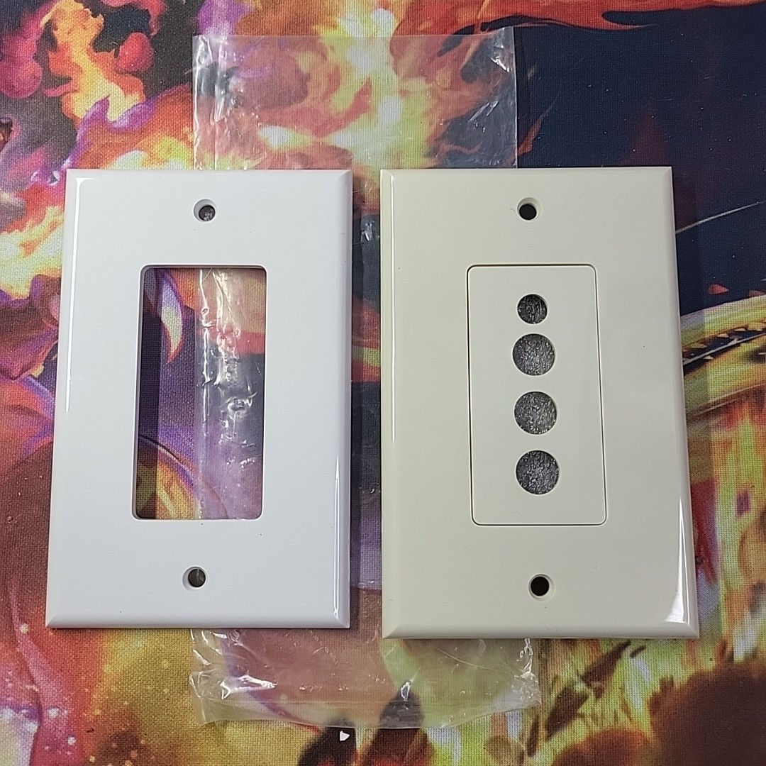 WALL PLATES for Binary B-RGBLR-350 Cat-5 Balun Component Video Stereo Audio 2pcs